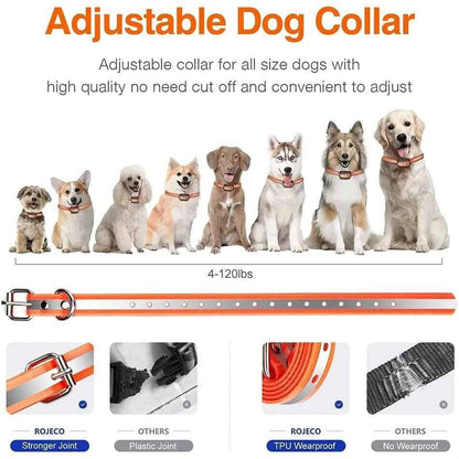 Black Dog Training Collar with 3300FT Remote, IPX7 Waterproof Rechargeable Shock Collar, 3 Safe Training Modes, Adjustable Electronic Collar - TrendyPet's Zone