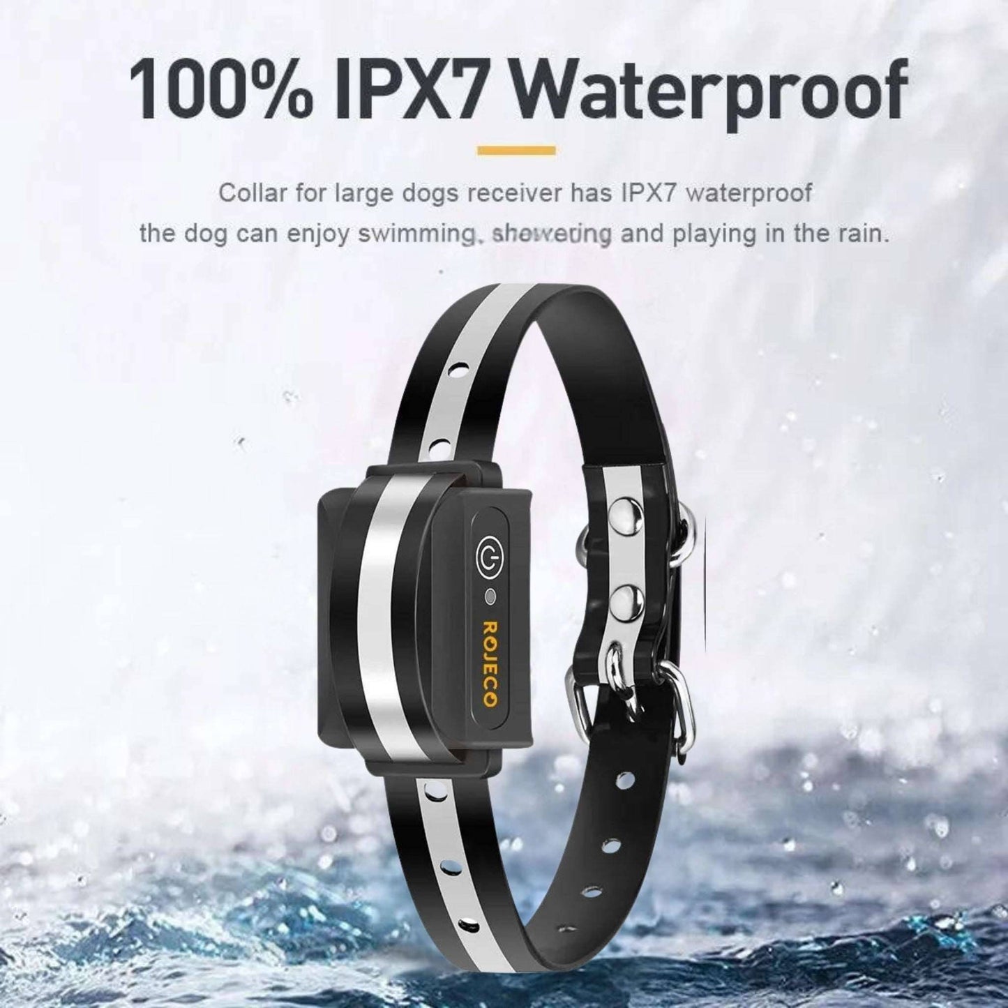 Black Dog Training Collar with 3300FT Remote, IPX7 Waterproof Rechargeable Shock Collar, 3 Safe Training Modes, Adjustable Electronic Collar - TrendyPet's Zone