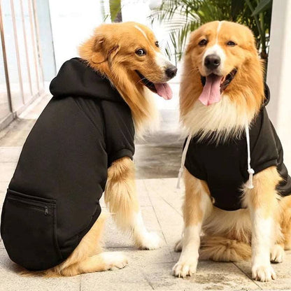 Black Dog Winter Coat Pet Jacket Plaid Vest Cold Weather Clothes Apparel - TrendyPet's Zone