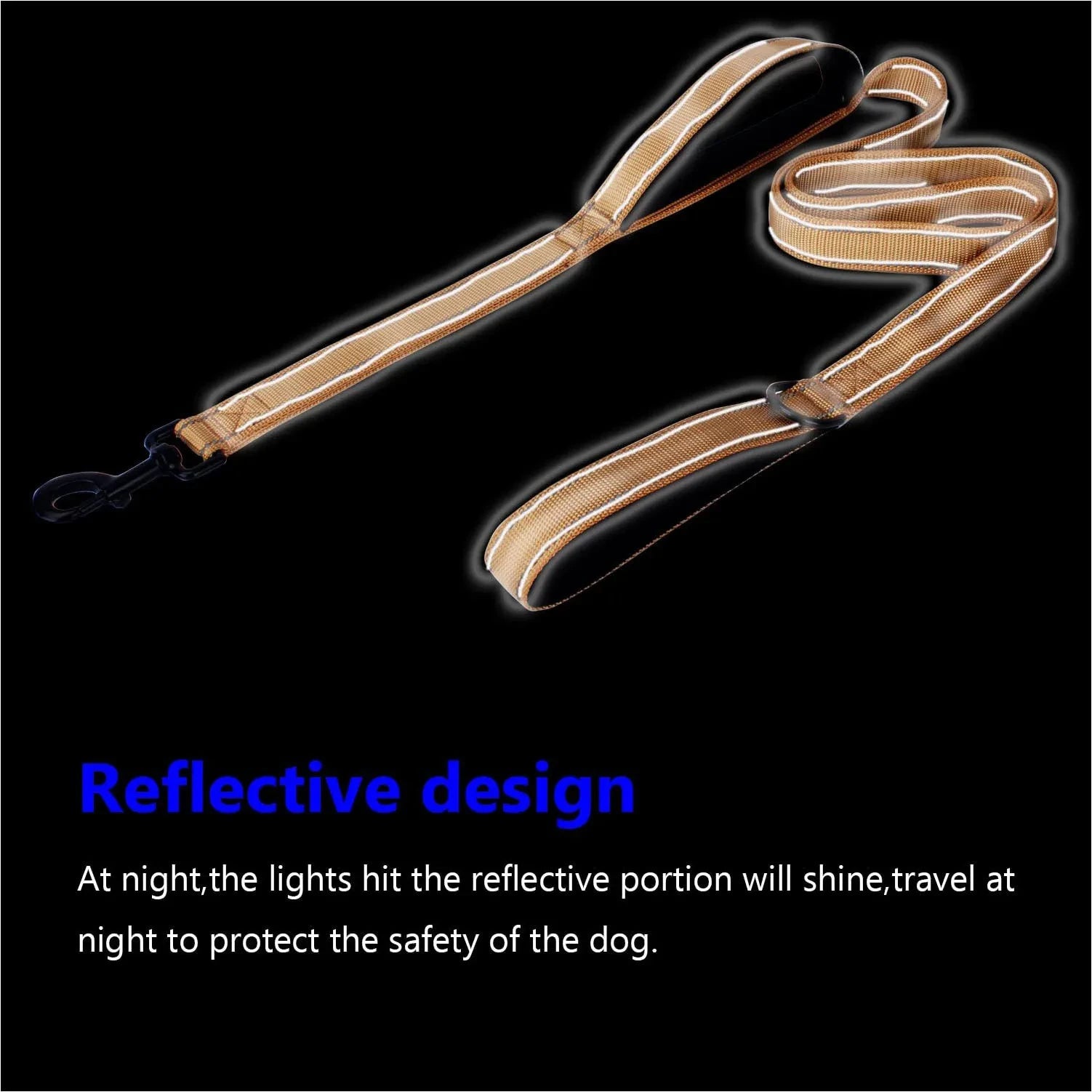 Heavy-duty red dog leash with double handles from TrendyPet's Zone for better control and safety during walks.