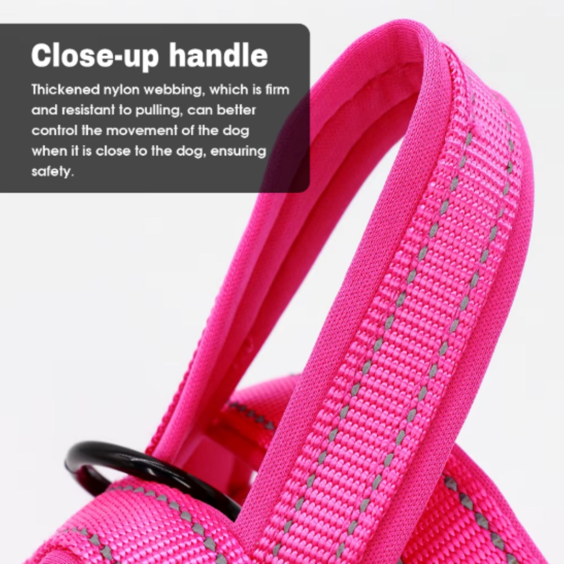 Blue No Pull Nylon Dog Harness Reflective Adjustable Dog Harness Vest For Medium Large Dogs Walking Training Belt TRENDYPET'S ZONE