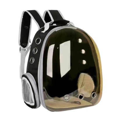 Black Pet Carrier Backpack Transparent Capsule Bubble Backpack TrendyPet's Zone
