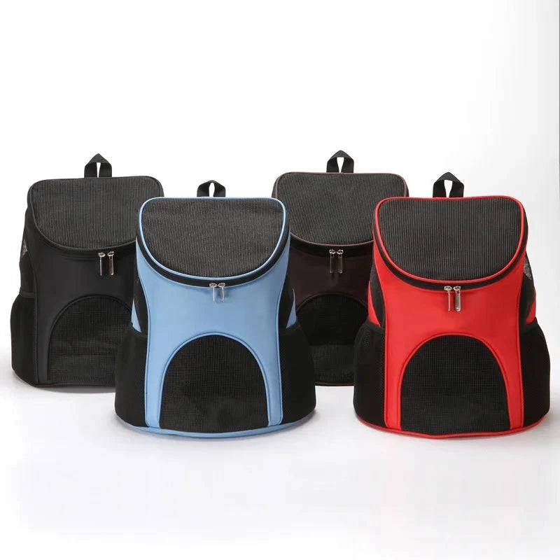 Black Portable Foldable Mesh Pet Carrier Dog Backpack Breathable Bag Dog Cat Large Capacity Outdoor Travel Carrier Double Shoulder Bag TRENDYPET'S ZONE