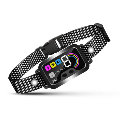 Black Smart Anti Barking Collar for Small Medium Large Breed Dogs Rechargeable Puppy Bark Collar with 4 Training Modes & 8 Adjustable Sensitivity TRENDYPET'S ZONE