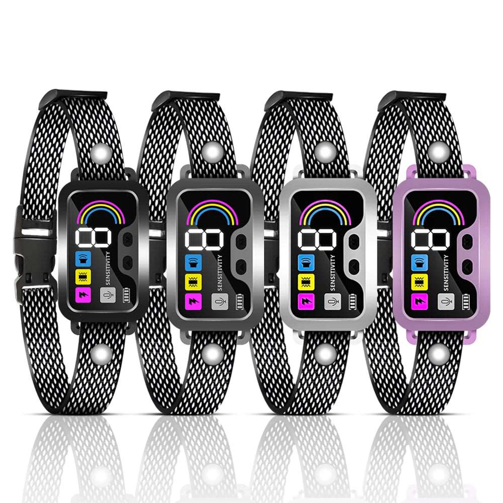 Black Smart Anti Barking Collar for Small Medium Large Breed Dogs Rechargeable Puppy Bark Collar with 4 Training Modes & 8 Adjustable Sensitivity TRENDYPET'S ZONE