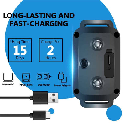 Black Smart Anti Barking Collar for Small Medium Large Breed Dogs Rechargeable Puppy Bark Collar with 4 Training Modes & 8 Adjustable Sensitivity TRENDYPET'S ZONE