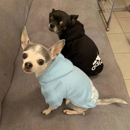Black Soft Fleece Pet Dog Puppy Hoodies Warm Sweatshirt Pet Costume Jacket - TrendyPet's Zone