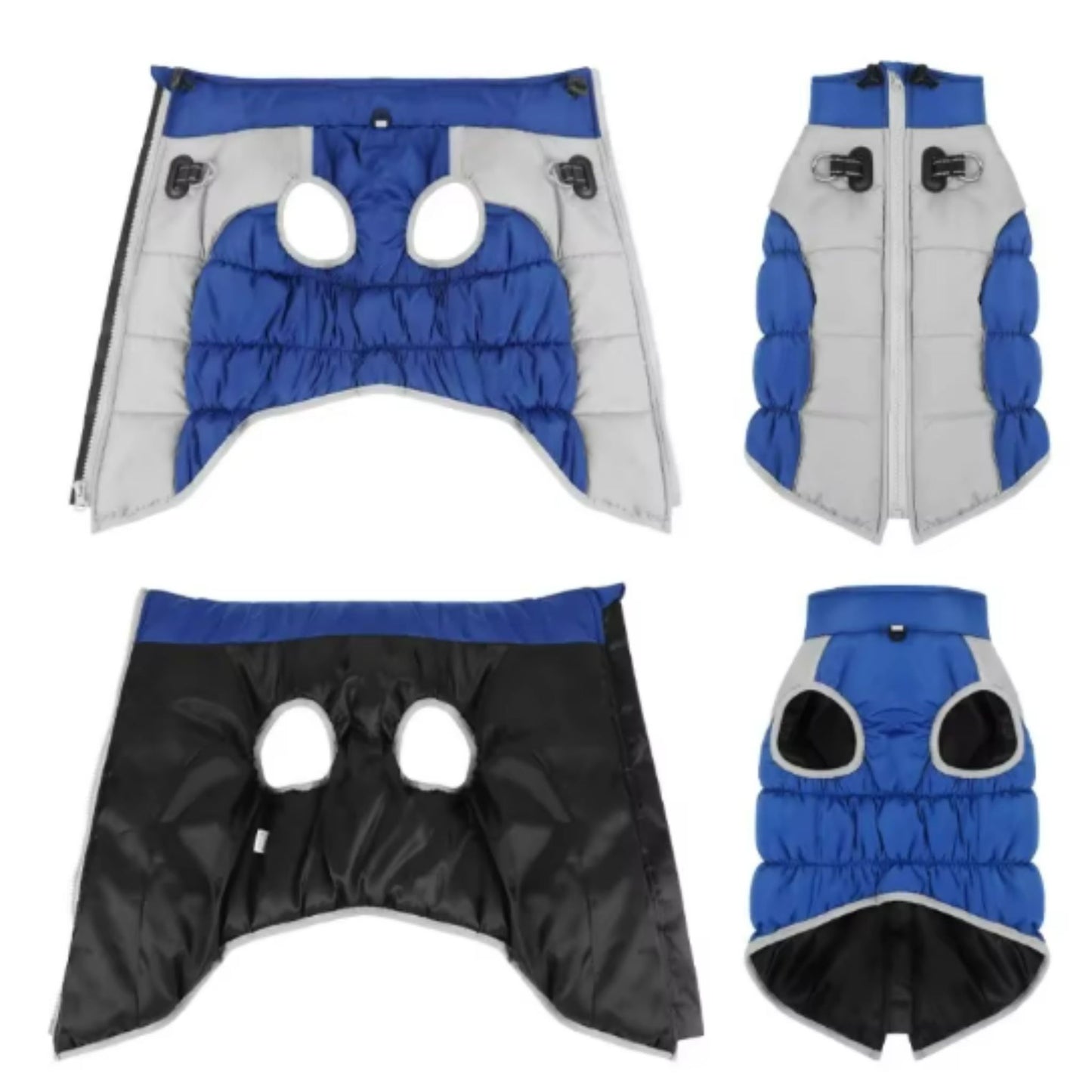 Black Warm Jacket Waterproof Clothes For Dog Winter Pet Costume Coat Vest TrendyPet's Zone