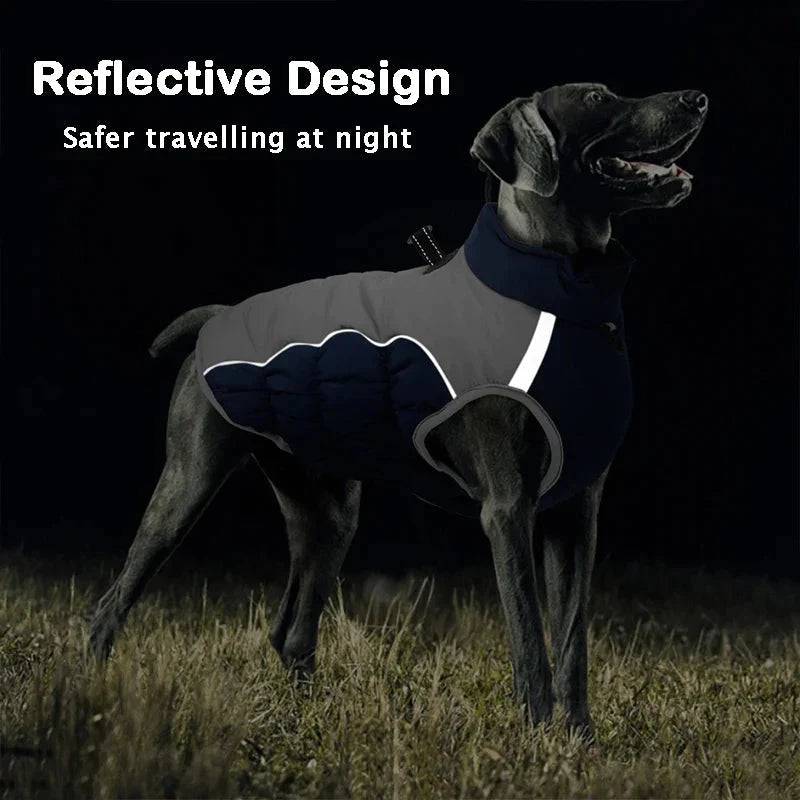 Black Warm Jacket Waterproof Clothes For Dog Winter Pet Costume Coat Vest - TrendyPet's Zone