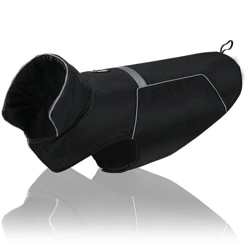 Black Waterproof Dog Coat Warm Winter Puppy Jacket Vest Pet Clothes Apparel - TrendyPet's Zone