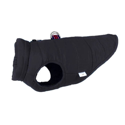 Black Windproof Pet Dog Coat Jacket Winter Warm Padded Vest - TrendyPet's Zone