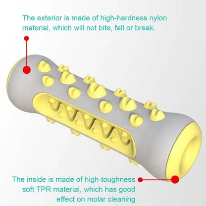 Black Yellow Dog Teeth Grinding Stick Gnawing Teeth Clean Bone Dog Tooth Brush Chewing Gum Pet Toy Dog Bite Resistant Molar Training Grinding - TrendyPet's Zone