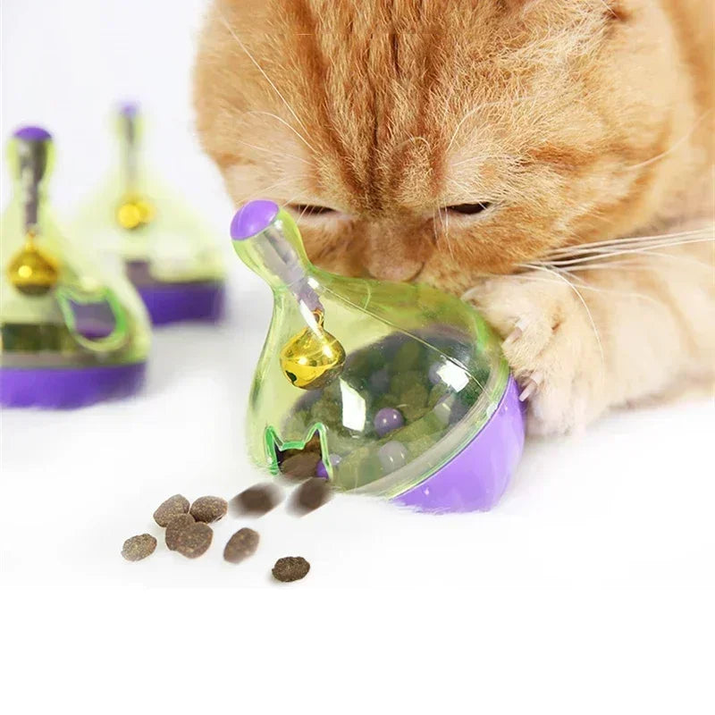 Cat Food Tumbler Toy - Interactive Treat Ball for Cats TrendyPet's Zone