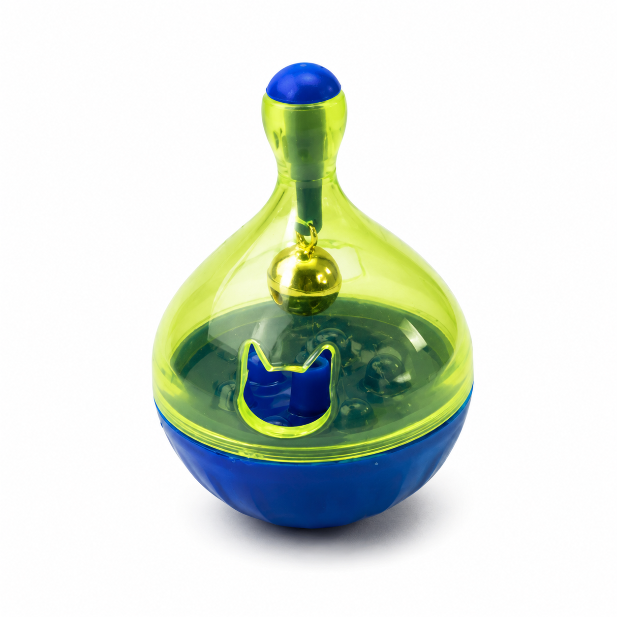 Blue Cat Food Tumbler Toy - Interactive Treat Ball for Cats TrendyPet's Zone