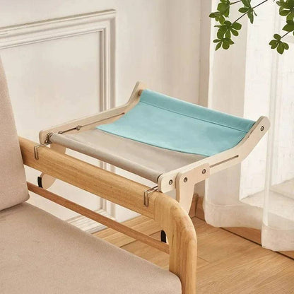 Blue Cat Hammock Hanging Bed Shelf for Cats Perch Wooden Insert Kallax Shelves - TrendyPet's Zone