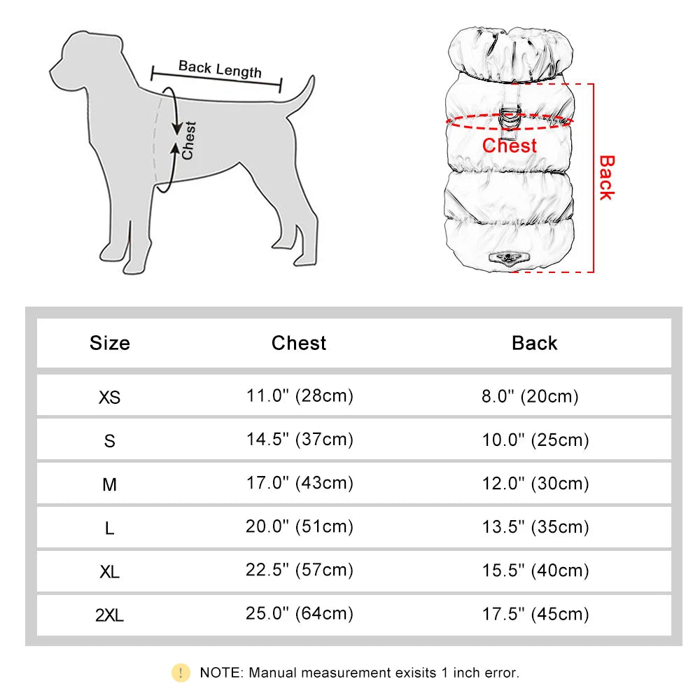 Red quilted dog vest jacket with built-in harness from TrendyPet's Zone, designed for warmth and comfort during outdoor walks.