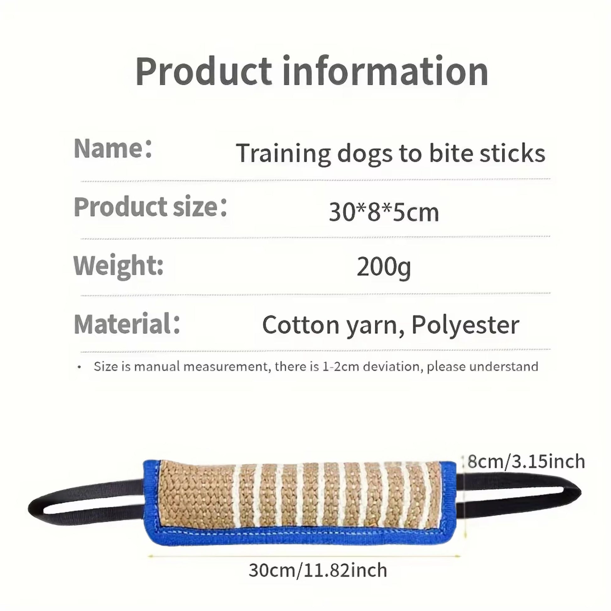 Blue dog bite tug toy from TrendyPet's Zone for dental health and teething relief, featuring a durable blue design.