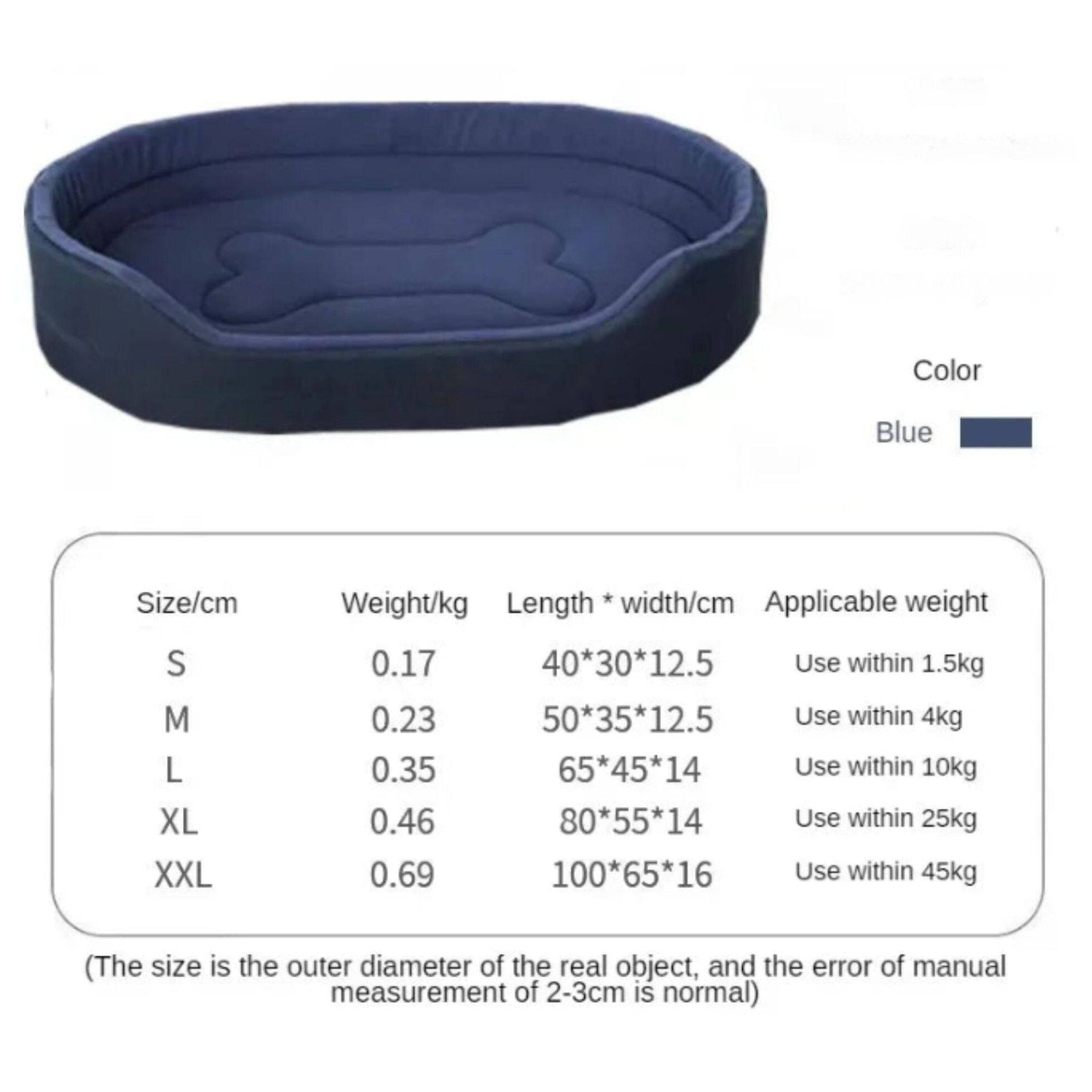 Blue Dog Cushions Pet Sofa Beds Large Dogs Fluffy Pets Accessories Mat Products Puppy Supplies - TrendyPet's Zone