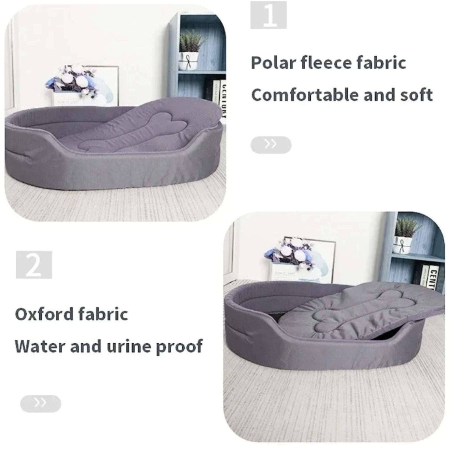 Blue Dog Cushions Pet Sofa Beds Large Dogs Fluffy Pets Accessories Mat Products Puppy Supplies - TrendyPet's Zone