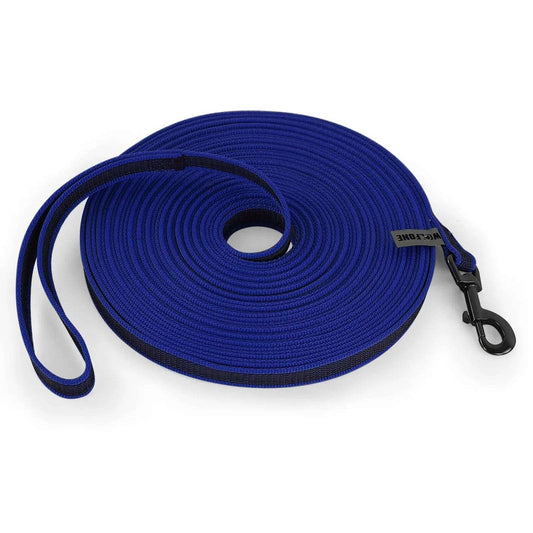 Blue Dog Leash Latex Silk Easy and Convenient Training Big Dual Color - TrendyPet's Zone