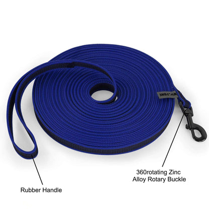 Blue Dog Leash Latex Silk Easy and Convenient Training Big Dual Color - TrendyPet's Zone