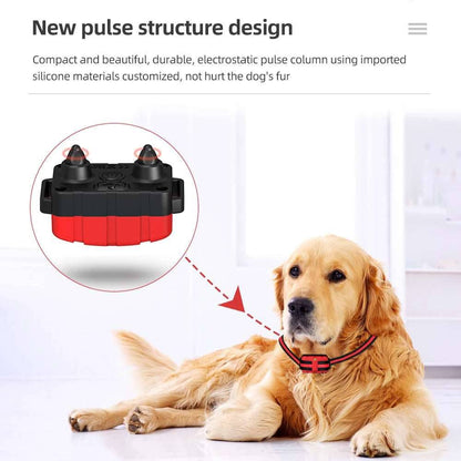 Blue Dog Training Collar 500m Control Trainer Device Vibration / Electrostatic pulse / Warning Stop Bark Deterrents - TrendyPet's Zone