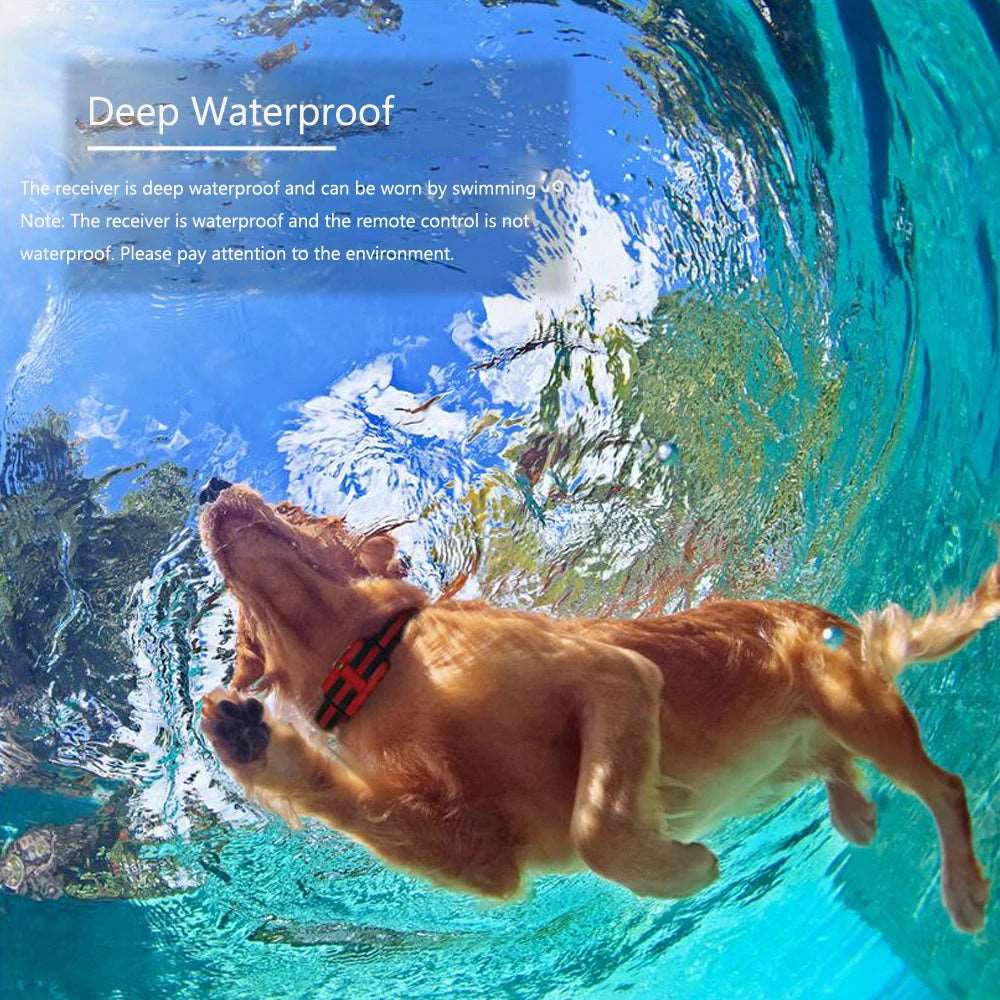 Blue Dog Training Collar 500m Control Trainer Device Vibration / Electrostatic pulse / Warning Stop Bark Deterrents - TrendyPet's Zone