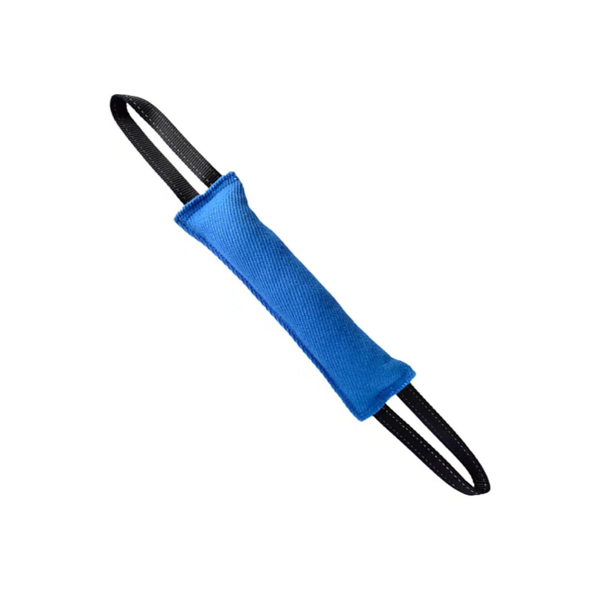 Blue durable dog tug toy pillow by TrendyPet's Zone, designed for interactive training and playful tugging.