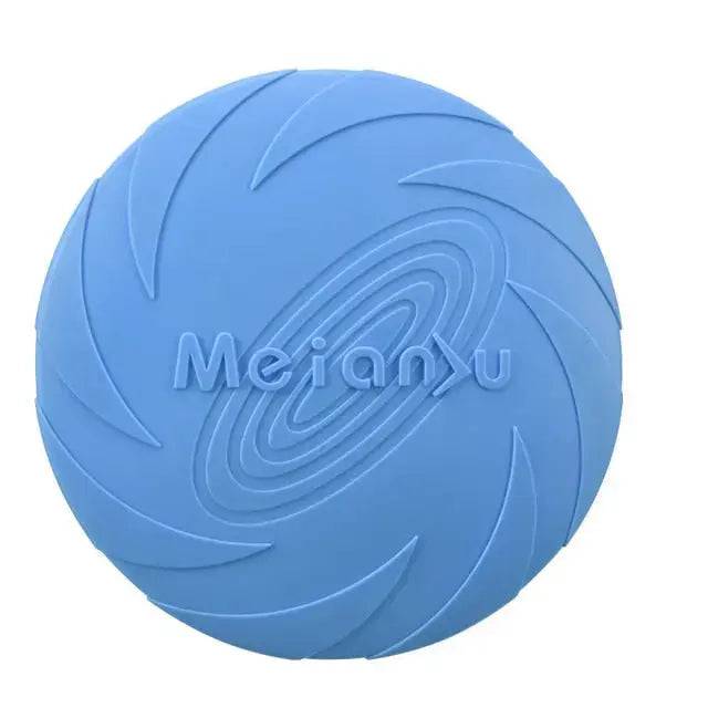 Blue Fashion Pet Dog Silicone Game Frisbeed Dog Toy Flying Discs Training Interactive Toys Pet Supplies Flying Disc 15/18/22cm - TrendyPet's Zone