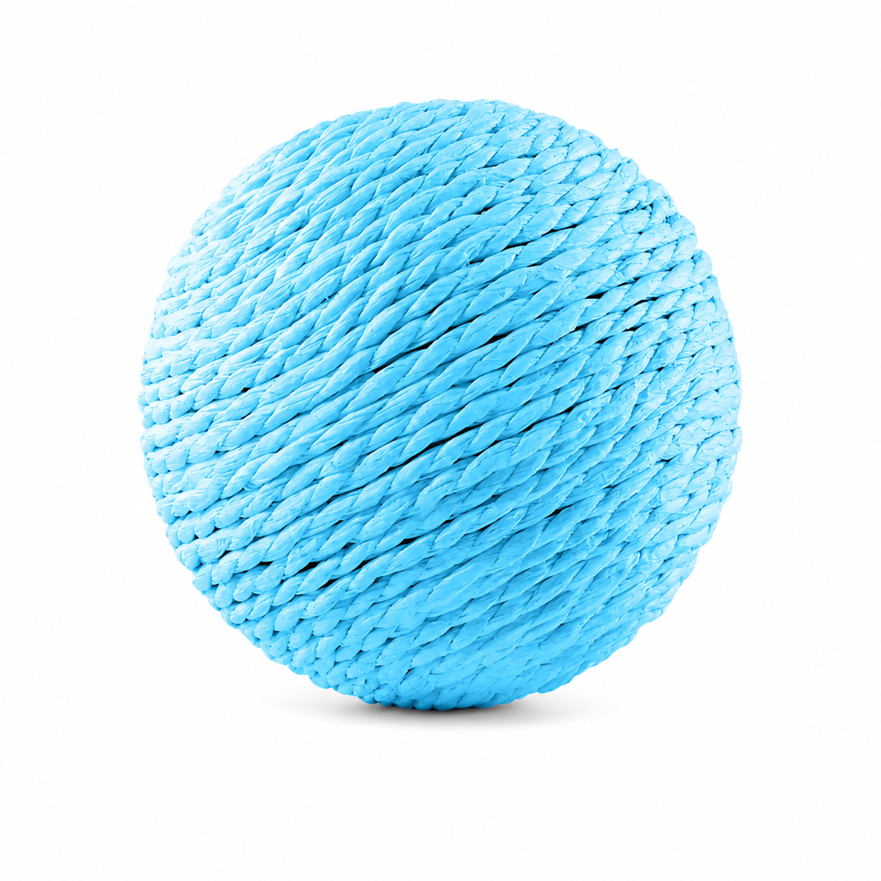 Blue 10cm sisal cat scratching ball from TrendyPet's Zone, designed for kittens to scratch, play, and keep active.