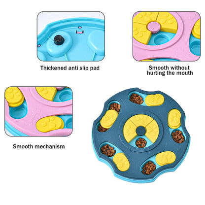 Blue TrendyPet's Zone interactive dog puzzle toy and slow feeder for IQ boosting, designed to engage and stimulate dogs.