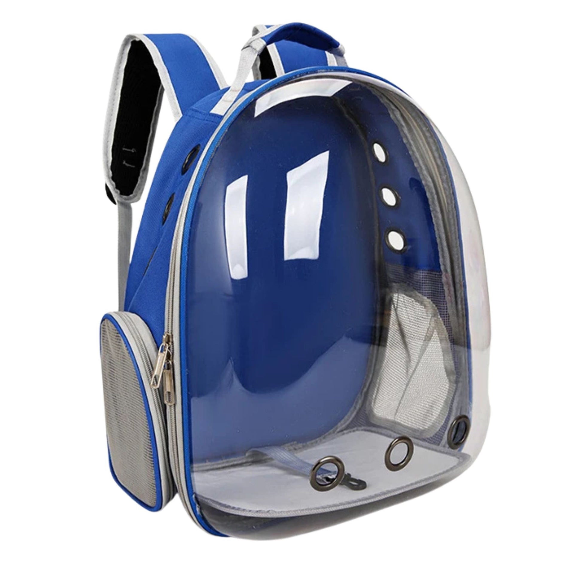 Blue Red Pet Carrier Backpack Transparent Capsule Bubble Backpack TrendyPet's Zone