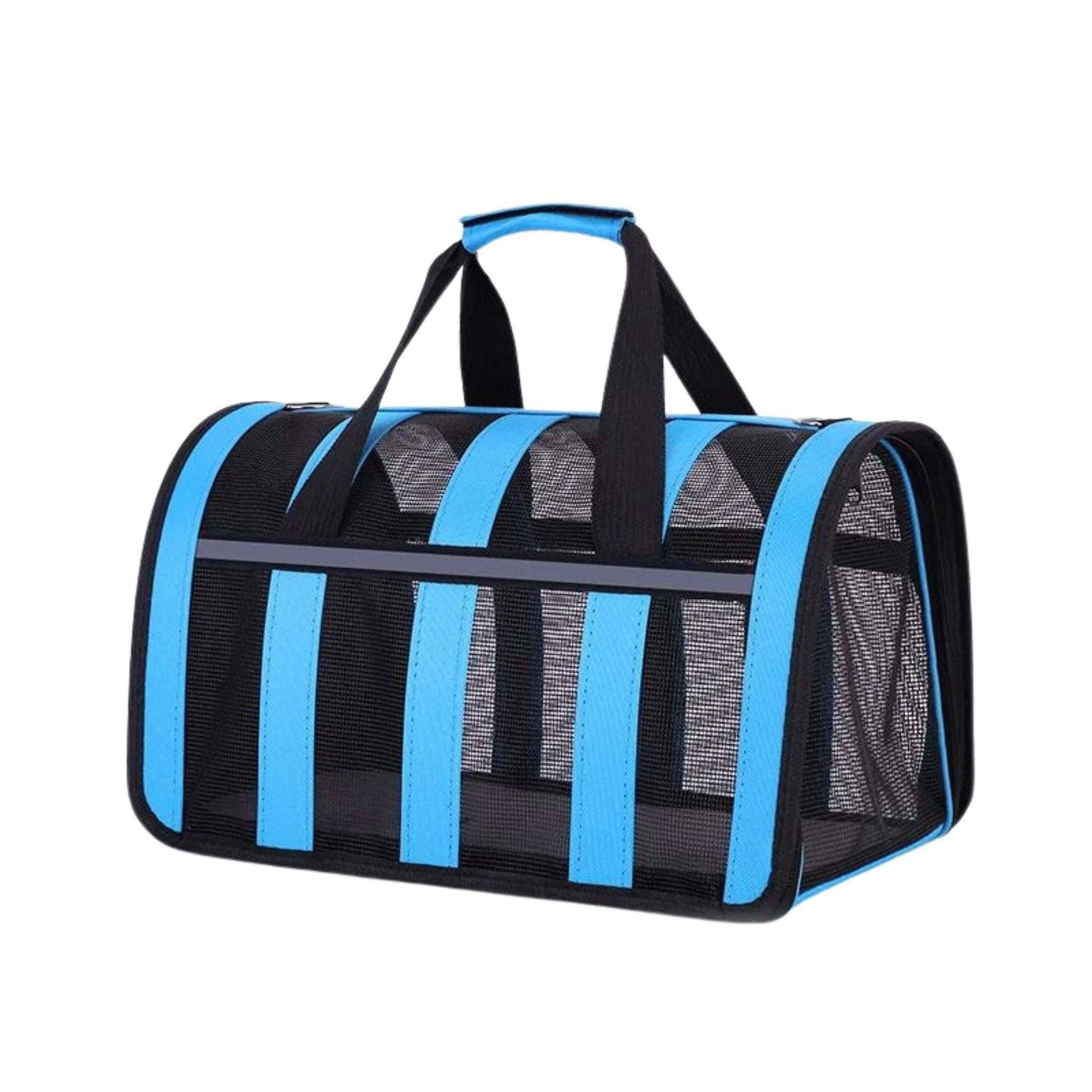 Blue Pet Carrying Bag Large Capacity Portable Breathable Shoulder Bag For Outdoor Use Suitable For All Seasons - TrendyPet's Zone