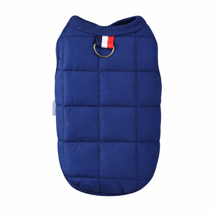 Blue Quilted Dog Vest Jacket – Warm, Lightweight & Stylish Dog Coat TrendyPet's Zone