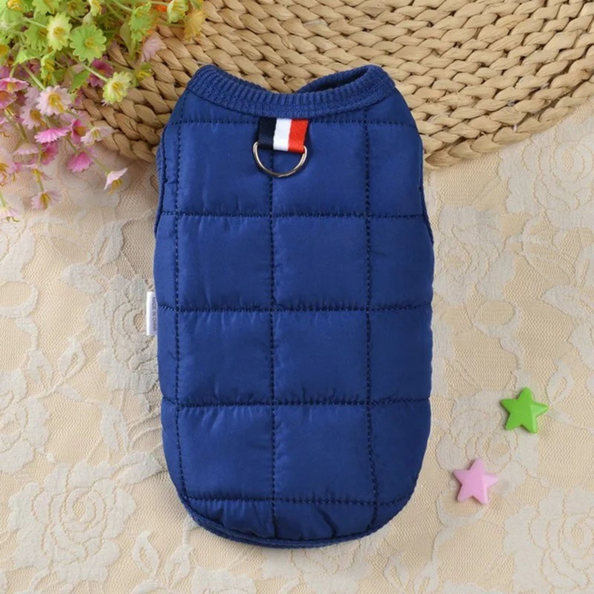 Blue Quilted Dog Vest Jacket – Warm, Lightweight & Stylish Dog Coat TrendyPet's Zone