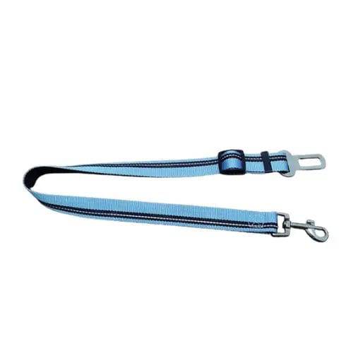 Blue Reflective Pet Supplies Car Seat Belt Dog Seat Belt Dog Leash Vehicle Belt Adjustable Cushioning Elastic Reflective Safety Rope for Dog Cat - TrendyPet's Zone