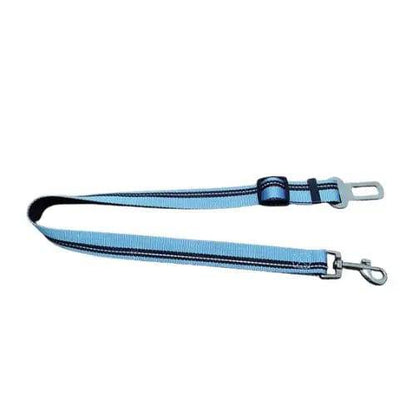 Blue Reflective Pet Supplies Car Seat Belt Dog Seat Belt Dog Leash Vehicle Belt Adjustable Cushioning Elastic Reflective Safety Rope for Dog Cat - TrendyPet's Zone