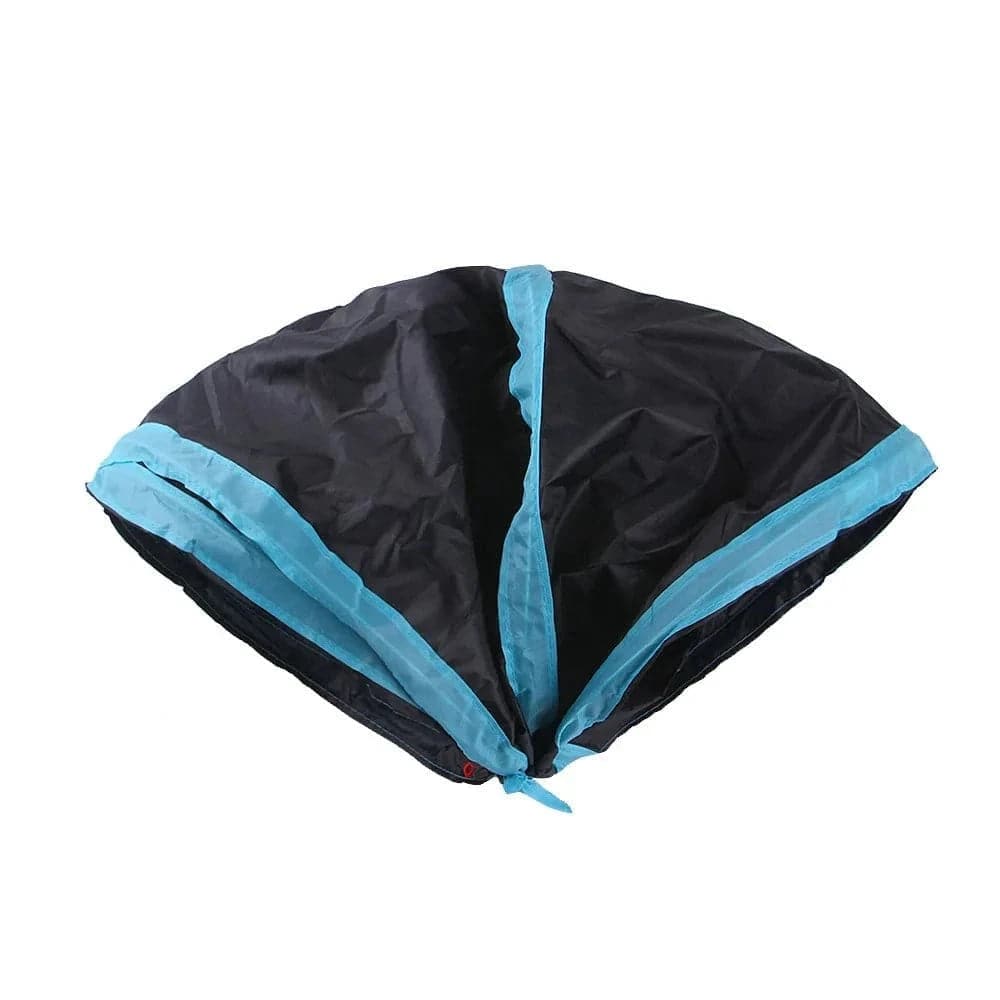 Blue T-Type Tunnel Collapsible Cat Kitten Play Interactive Toy Maze - TrendyPet's Zone