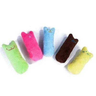 Blue Teeth Grinding Catnip Toys Funny Interactive Plush Cat Toy Pet Kitten Chewing Vocal Toy Claws Thumb Bite Cat Mint - TrendyPet's Zone