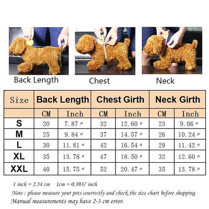 Blue Winter Clothes For Small Medium Pet Cat Dog Clothing Hoodies Outfits Coats Jackets Costumes Sweatshirts - TrendyPet's Zone