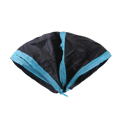 Blue Y-Type Tunnel Collapsible Cat Kitten Play Interactive Toy Maze - TrendyPet's Zone