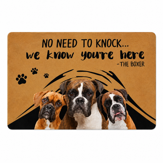 Boxer Doormat Pet Dog Boxer 3D Printed My Dog Doormat Non Slip Door Floor Mat Decor Porch Doormat TrendyPet's Zone
