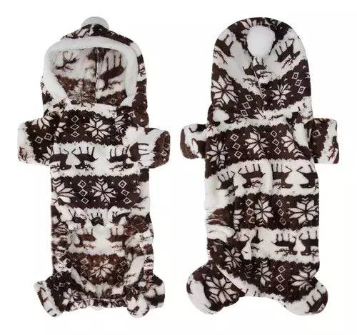 Brown Cozy Christmas Elk Pet Costume Trendy Dog Cat Sweater - TrendyPet's Zone
