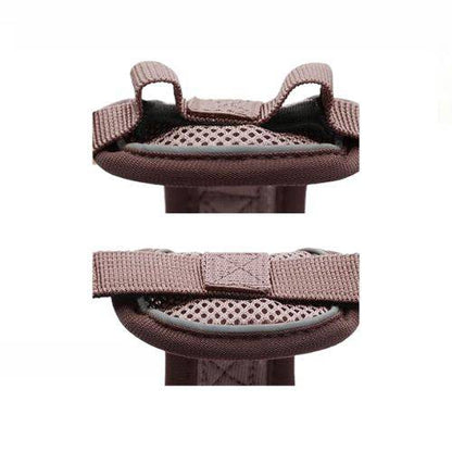 Brown Dog Harness Leash Set Reflective Breathable Vest Adjustable Chest Strap - TrendyPet's Zone