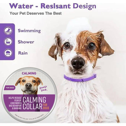 Brown Safe Dog Calming Collar 1Pack/60Days Adjustable Anxiety Reduction Pheromone Lasting Natural Calm Pet Collar Boxed OPP Bag - TrendyPet's Zone