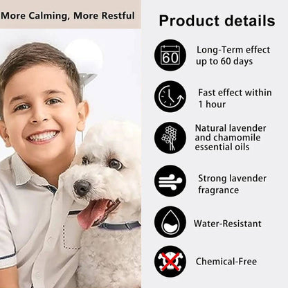 Brown Safe Dog Calming Collar 1Pack/60Days Adjustable Anxiety Reduction Pheromone Lasting Natural Calm Pet Collar Boxed OPP Bag - TrendyPet's Zone