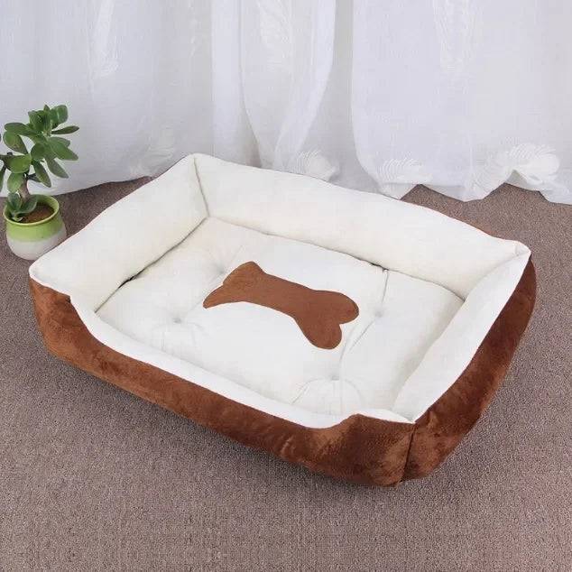 Brown Warm Comfortable Dog Sleeping Sofa Bed Soft PP Cotton Nest For Small Medium Large Dogs Pet Puppy Kennel Basket Mat - TrendyPet's Zone