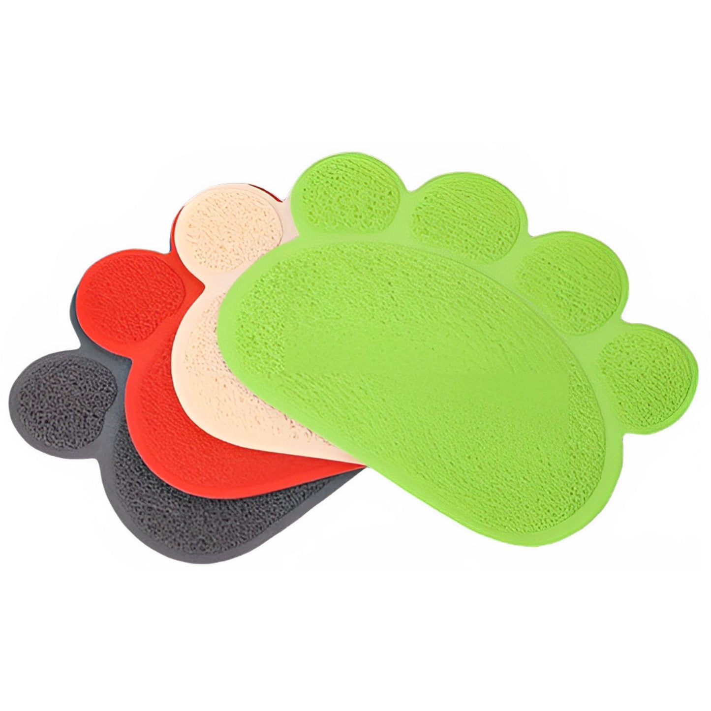 Pink waterproof pet litter mat from TrendyPet's Zone with non-slip PVC and high-resilience fiber for trapping cat litter.
