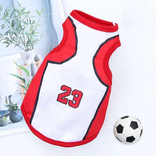 Bulls Pet Clothes Dog Sport Jersey Clothes for Summer Apparel Basketball Clothing Puppy T-Shirts - TrendyPet's Zone