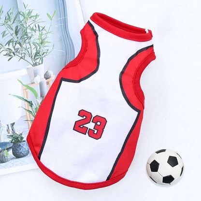 Bulls Pet Clothes Dog Sport Jersey Clothes for Summer Apparel Basketball Clothing Puppy T-Shirts - TrendyPet's Zone